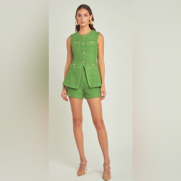 ENDLESS ROSE tweed buttoned set. Size S. - Picture 2 of 15